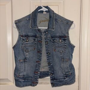Denim Sleeveless Vest